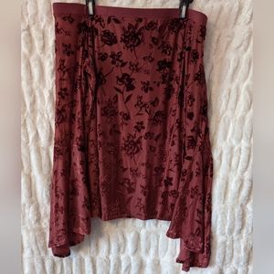 Velour Off-Shoulder Top